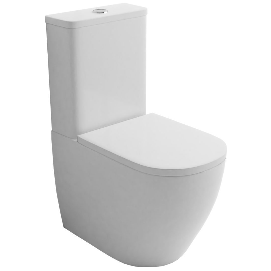 Унитаз Azario Renda AZ-8693 Безободковый Выпуск Горизонтальный